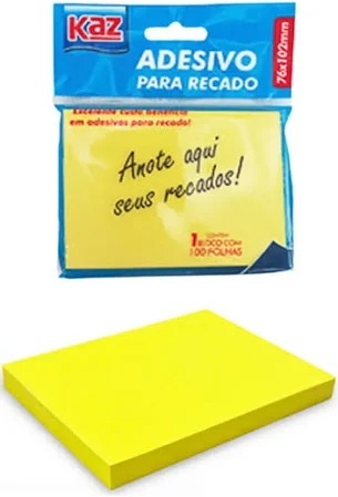 BLOCO ADESIVO POSTIT 76X102